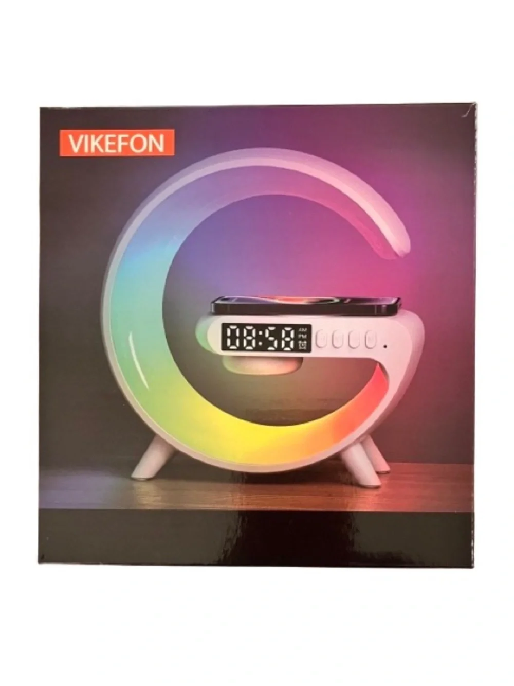 🆕 Intelligent Led Table Lamp 5in1 Wireless Charger, Bluetooth